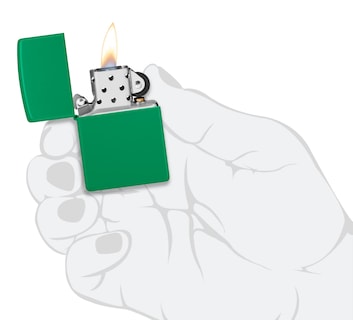 Foto 5 | Foto 5 | Mechero De Bolsillo Zippo Grass Green Matte Classic - Venta Internacional
