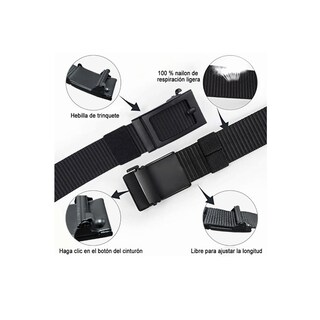 Foto 2 | Foto 2 | Cinturones Tácticos de Nylon Ajustables 125cm 2 pz