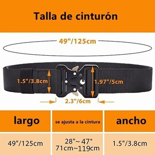 Foto 2 | Foto 2 | Cinturón Petukita Box color Negro Estilo Táctico de Engranaje