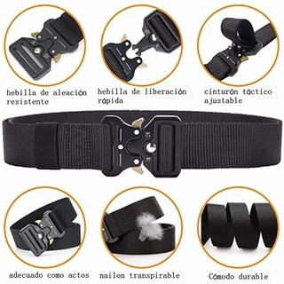 Foto 3 | Foto 3 | Cinturón Petukita Box color Negro Estilo Táctico de Engranaje