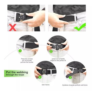 Foto 2 | Foto 2 | Cinturón Táctico con Bolsa y Gancho Eo Safe Imports Esi-6224 Negro