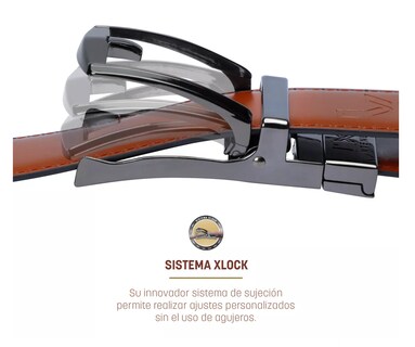 Foto 3 | Foto 3 | Cinturón Ajustable Y Reversible 2 Pzs Talla Unitalla Gun Metal