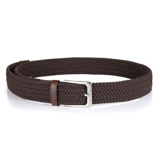 Foto 4 | Foto 4 | Cinturón Trenzado Elástico de 1 3/8 Pulgadas para Golf Casual Café - Venta Internacional