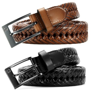 Foto 3 | Foto 3 | Cinturón de Piel Trenzada Chaoren Paquete de 2 Unidades para Hombre - Venta Internacional