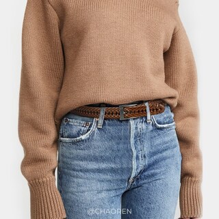 Foto 5 | Foto 5 | Cinturón de Piel Trenzada Chaoren 2 Unidades para Hombre - Venta Internacional