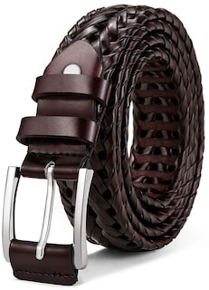 Foto 1 | Foto 1 | Cinturón Bulliant de Piel Trenzada para Hombres y mujeres - Venta Internacional