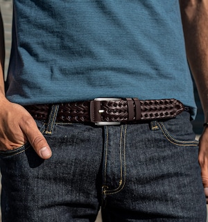 Foto 3 | Foto 3 | Cinturón Bulliant de Piel Trenzada para Hombres y mujeres - Venta Internacional