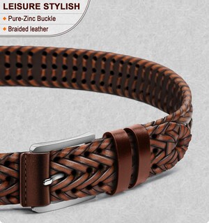 Foto 2 | Foto 2 | Cinturón Bulliant de Piel Trenzada Unisex - Venta Internacional
