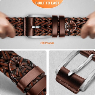 Foto 6 | Foto 6 | Cinturón Bulliant de Piel Trenzada Unisex - Venta Internacional
