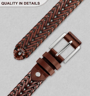 Foto 7 | Foto 7 | Cinturón Bulliant de Piel Trenzada Unisex - Venta Internacional