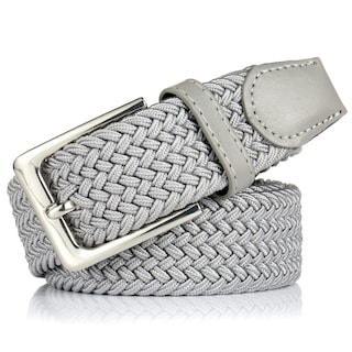 Foto 5 | Foto 5 | Cinturón Trenzado Bsllnek Elástico de 3,5 Cm Gris para Hombre - Venta Internacional
