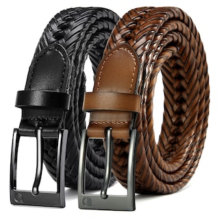 Foto 1 | Foto 1 | Paquete de 2 cinturones de Piel Trenzada CHAOREN 3 cm de Ancho  para Hombre - Venta Internacional