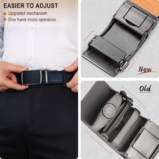Foto 5 | Foto 5 | Cinturón Bulliant Slide Trinquete Para Hombre, Vestido, Pantalón, Camisa Oxford - Venta Internacional.