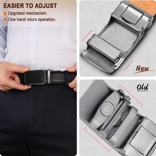 Foto 5 | Foto 5 | Cinturón Bulliant Slide Trinquete Para Hombre, Vestido, Pantalón, Camisa Oxford - Venta Internacional.
