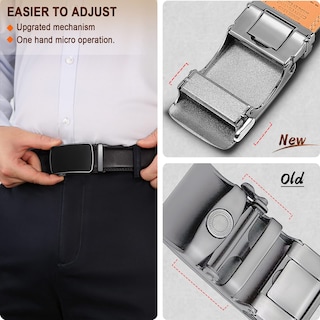 Foto 5 | Foto 5 | Cinturón Bulliant Slide Trinquete Para Hombre, Vestido, Pantalón, Camisa Oxford - Venta Internacional.