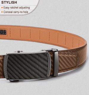 Foto 2 | Foto 2 | Cinturón Bulliant Slide Para Hombre, Color Rojizo, Cintura 32-38 - Venta Internacional.