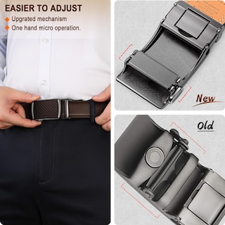 Foto 5 | Foto 5 | Cinturón Bulliant Slide Trinquete Para Hombre, Vestido, Pantalón, Camisa Oxford - Venta Internacional.