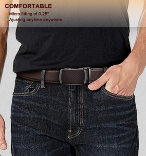Foto 7 | Foto 7 | Cinturón Bulliant Slide Trinquete Para Hombre, Vestido, Pantalón, Camisa Oxford - Venta Internacional.