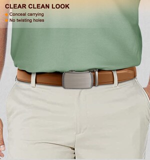 Foto 7 | Foto 7 | Cinturón Bulliant Slide Trinquete Para Hombre, Vestido, Pantalón, Camisa Oxford - Venta Internacional.