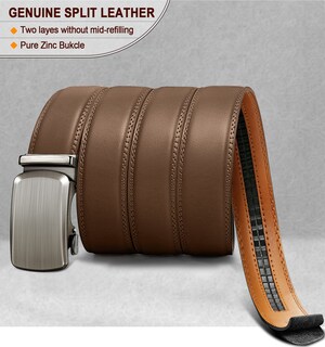 Foto 3 | Foto 3 | Cinturón Bulliant Slide Para Hombre, Color Marrón Claro, De 112 A 132 Cm De Cintura - Venta Internacional.