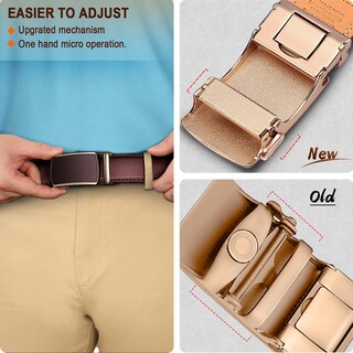 Foto 5 | Foto 5 | Cinturón Bulliant Slide Trinquete Para Hombre, Vestido, Pantalón, Camisa Oxford - Venta Internacional.