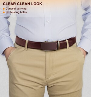 Foto 7 | Foto 7 | Cinturón Bulliant Slide Trinquete Para Hombre, Vestido, Pantalón, Camisa Oxford - Venta Internacional.