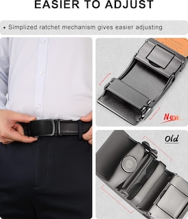 Foto 5 | Foto 5 | Cinturón Bulliant Slide Trinquete Para Hombre, Vestido, Pantalón, Camisa Oxford - Venta Internacional.