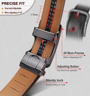 Foto 4 | Foto 4 | Cinturón Bulliant Slide Trinquete Para Hombre, Vestido, Pantalón, Camisa Oxford - Venta Internacional.