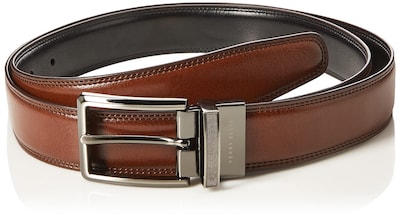 Foto 1 | Foto 1 | Cinturón Perry Ellis Portfolio De Piel Con Doble Costura 42 Marrón/negro - Venta Internacional.