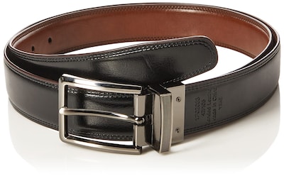Foto 2 | Foto 2 | Cinturón Perry Ellis Portfolio De Piel Con Doble Costura 42 Marrón/negro - Venta Internacional.