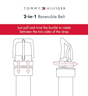 Foto 7 | Foto 7 | Cinturón Tommy Hilfiger Elástico Reversible para Hombre - Venta Internacional