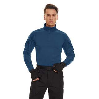 Foto 2 | Foto 2 | Camisa Táctica Tacvasen, Jersey Con Cremallera Para Hombre, Color Azul S - Venta Internacional.
