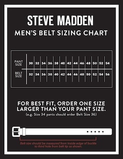 Foto 5 | Foto 5 | Cinturón Steve Madden Café para Hombre-Venta Internacional