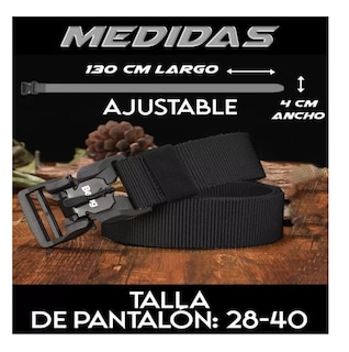 Foto 4 | Foto 4 | Cinturón De Hombre Ajustable Táctico Casual De Moda Negro Belug