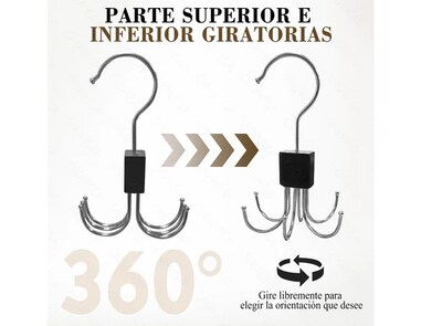 Foto 4 | Foto 4 | Gancho Xtellar Giratorio Para Colgar Para Cinturón / Corbata