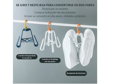 Foto 4 | Foto 4 | Set Xtellar 5 Ganchos Exhibidor Para Sandalias Y Pantuflas