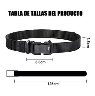 Foto 2 | Foto 2 | 4pack Cinturones Belug Tácticos Ajustables 125cm Unisexo Negro+azul Marino+gris+marrón