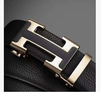 Foto 3 | Foto 3 | Cinto De Cuero P/hombre C/hebilla Automática Regalo Elegante