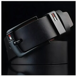 Foto 3 | Foto 3 | Cinturón Piel Casual Formal Para Hombre Cuero Color Negro Talla 125