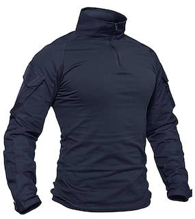 Foto 1 | Foto 1 | Camisa Tacvasen Army Para Hombre De Manga Larga Táctica Azul Marino L - Venta Internacional.