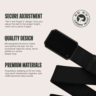 Foto 2 | Foto 2 | Cinturón Belt Groove Life Groove Negro/negro Para Hombre, Talla Pequeña - Venta Internacional.