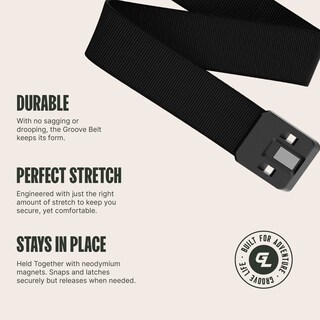 Foto 3 | Foto 3 | Cinturón Belt Groove Life Groove Negro/negro Para Hombre, Talla Pequeña - Venta Internacional.