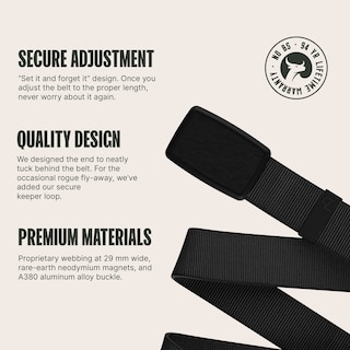 Foto 2 | Foto 2 | Cinturón Belt Groove Life Groove De Perfil Bajo Para Hombre, Color Negro Y Medianoche - Venta Internacional.