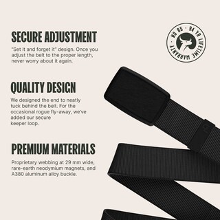 Foto 2 | Foto 2 | Cinturón Belt Groove Life Groove, Perfil Bajo, Color Medianoche Y Negro, Xl - Venta Internacional.