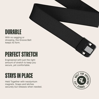Foto 3 | Foto 3 | Cinturón Belt Groove Life Groove De Perfil Bajo Para Hombre, Color Negro Y Medianoche - Venta Internacional.