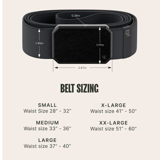 Foto 6 | Foto 6 | Cinturón Belt Groove Life Groove De Nailon Elástico Negro/piedra Para Hombre - Venta Internacional.