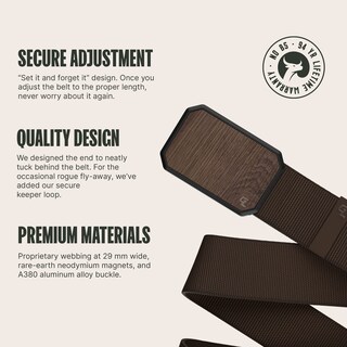Foto 2 | Foto 2 | Cinturón Belt Groove Life Groove Para Hombre, Talla Xl, Color Nogal Y Marrón - Venta Internacional.