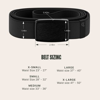 Foto 6 | Foto 6 | Cinturón Belt Groove Life Groove De Perfil Bajo Para Hombre, Color Negro Y Medianoche - Venta Internacional.