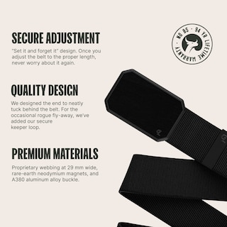 Foto 2 | Foto 2 | Cinturón Belt Groove Life Groove Negro/negro Para Hombre, Talla Xl - Venta Internacional.
