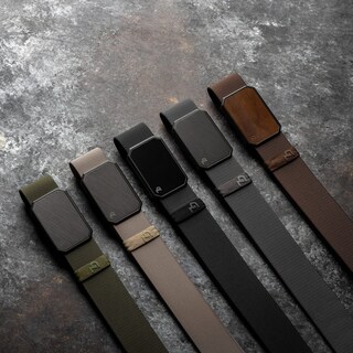 Foto 4 | Foto 4 | Cinturón Belt Groove Life Groove De Nailon Elástico Para Hombre, Color Bronce/negro - Venta Internacional.